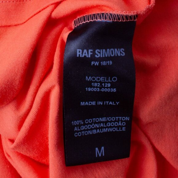 RAF SIMONS A/W 2018 DRUGS Light Orange Cotton T-Shirt (FINAL PRICE) - Picture 7 of 8
